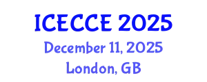 International Conference on Electrical, Computer and Communication Engineering (ICECCE) December 11, 2025 - London, United Kingdom