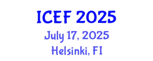 International Conference on Economics and Finance (ICEF) July 17, 2025 - Helsinki, Finland