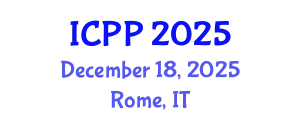 International Conference on Psychiatry and Psychology (ICPP) December 18, 2025 - Rome, Italy