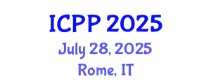 International Conference on Psychiatry and Psychology (ICPP) July 28, 2025 - Rome, Italy