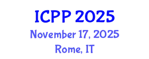 International Conference on Psychiatry and Psychology (ICPP) November 17, 2025 - Rome, Italy