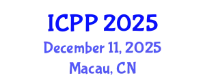 International Conference on Psychiatry and Psychology (ICPP) December 11, 2025 - Macau, China