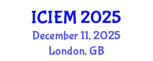 International Conference on Industrial Engineering and Management (ICIEM) December 11, 2025 - London, United Kingdom