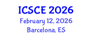 International Conference on Structural and Construction Engineering (ICSCE) February 12, 2026 - Barcelona, Spain