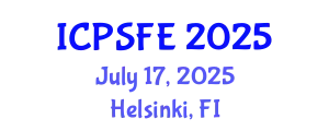 International Conference on Plasma Science and Fusion Engineering (ICPSFE) July 17, 2025 - Helsinki, Finland