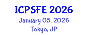 International Conference on Plasma Science and Fusion Engineering (ICPSFE) January 05, 2026 - Tokyo, Japan