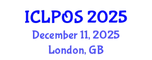 International Conference on Laser Physics and Optical Sciences (ICLPOS) December 11, 2025 - London, United Kingdom