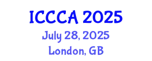 International Conference on Computer Communications and Applications (ICCCA) July 28, 2025 - London, United Kingdom