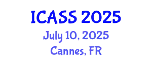 International Conference on Astronomy and Space Sciences (ICASS) July 10, 2025 - Cannes, France