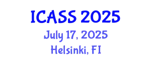 International Conference on Astronomy and Space Sciences (ICASS) July 17, 2025 - Helsinki, Finland