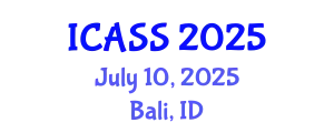 International Conference on Astronomy and Space Sciences (ICASS) July 10, 2025 - Bali, Indonesia