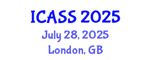 International Conference on Astronomy and Space Sciences (ICASS) July 28, 2025 - London, United Kingdom