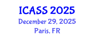 International Conference on Astronomy and Space Sciences (ICASS) December 29, 2025 - Paris, France