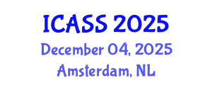 International Conference on Astronomy and Space Sciences (ICASS) December 04, 2025 - Amsterdam, Netherlands