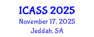 International Conference on Astronomy and Space Sciences (ICASS) November 17, 2025 - Jeddah, Saudi Arabia