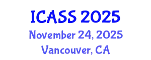 International Conference on Astronomy and Space Sciences (ICASS) November 24, 2025 - Vancouver, Canada