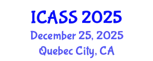 International Conference on Astronomy and Space Sciences (ICASS) December 25, 2025 - Quebec City, Canada