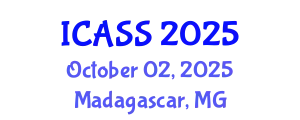 International Conference on Astronomy and Space Sciences (ICASS) October 02, 2025 - Madagascar, Madagascar