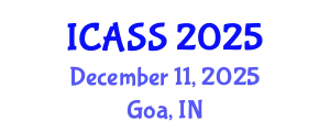 International Conference on Astronomy and Space Sciences (ICASS) December 11, 2025 - Goa, India