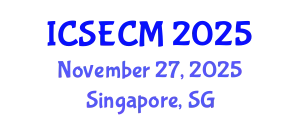 International Conference on Structural Engineering, Construction and Management (ICSECM) November 27, 2025 - Singapore, Singapore