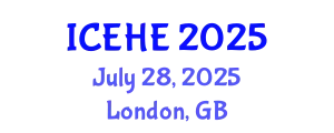 International Conference on Education and Higher Education (ICEHE) July 28, 2025 - London, United Kingdom