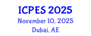 International Conference on Plant and Environmental Sciences (ICPES) November 10, 2025 - Dubai, United Arab Emirates