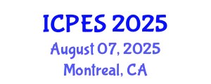 International Conference on Plant and Environmental Sciences (ICPES) August 07, 2025 - Montreal, Canada