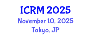 International Conference on Radiation Medicine (ICRM) November 10, 2025 - Tokyo, Japan