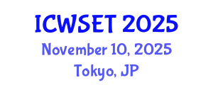 International Conference on Women in Science, Engineering and Technology (ICWSET) November 10, 2025 - Tokyo, Japan