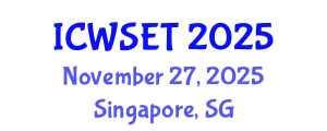 International Conference on Women in Science, Engineering and Technology (ICWSET) November 27, 2025 - Singapore, Singapore