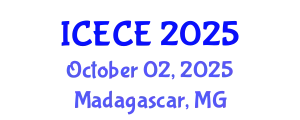 International Conference on Electronics and Communication Engineering (ICECE) October 02, 2025 - Madagascar, Madagascar