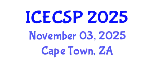 International Conference on Electronics, Control and Signal Processing (ICECSP) November 03, 2025 - Cape Town, South Africa