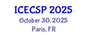 International Conference on Electronics, Control and Signal Processing (ICECSP) October 30, 2025 - Paris, France
