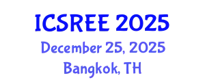 International Conference on Sustainable and Renewable Energy Engineering (ICSREE) December 25, 2025 - Bangkok, Thailand