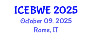 International Conference on Energy, Biomass and Waste Engineering (ICEBWE) October 09, 2025 - Rome, Italy