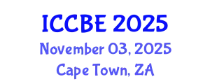 International Conference on Civil and Building Engineering (ICCBE) November 03, 2025 - Cape Town, South Africa