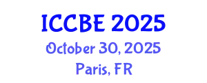 International Conference on Civil and Building Engineering (ICCBE) October 30, 2025 - Paris, France