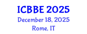 International Conference on Biophysical and Biomedical Engineering (ICBBE) December 18, 2025 - Rome, Italy
