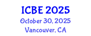 International Conference on Biomedical Engineering (ICBE) October 30, 2025 - Vancouver, Canada