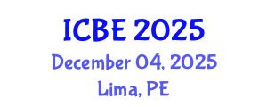 International Conference on Biomedical Engineering (ICBE) December 04, 2025 - Lima, Peru