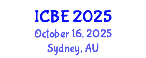 International Conference on Biomedical Engineering (ICBE) October 16, 2025 - Sydney, Australia