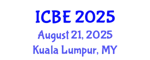 International Conference on Biomedical Engineering (ICBE) August 21, 2025 - Kuala Lumpur, Malaysia