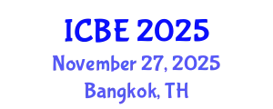 International Conference on Biomedical Engineering (ICBE) November 27, 2025 - Bangkok, Thailand