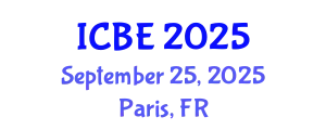 International Conference on Biomedical Engineering (ICBE) September 25, 2025 - Paris, France