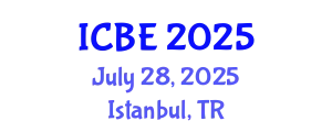 International Conference on Biomedical Engineering (ICBE) July 28, 2025 - Istanbul, Turkey