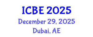International Conference on Biomedical Engineering (ICBE) December 29, 2025 - Dubai, United Arab Emirates
