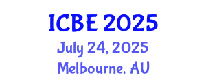 International Conference on Biomedical Engineering (ICBE) July 24, 2025 - Melbourne, Australia