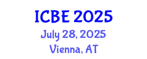 International Conference on Biomedical Engineering (ICBE) July 28, 2025 - Vienna, Austria