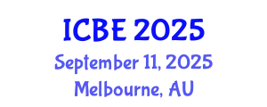 International Conference on Biomedical Engineering (ICBE) September 11, 2025 - Melbourne, Australia