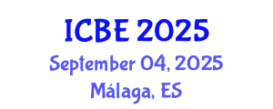 International Conference on Biomedical Engineering (ICBE) September 04, 2025 - Málaga, Spain